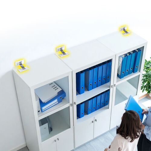 キャビネット固定ホルダー（地震対策・ロッカー固定・オフィス向け・業務用・震度6強・耐震試験済み・リンテック21製）