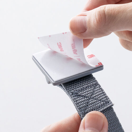 パソコンディスプレイ転倒防止ベルト（モニター落下防止・モニターストッパー・ワンタッチ着脱・長さ調節可能・震度6強・耐震試験済み）