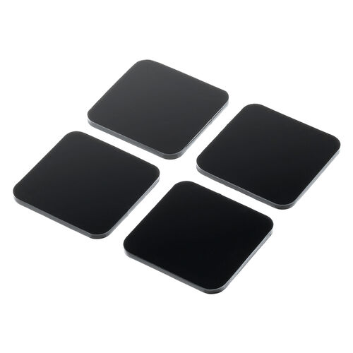 耐震マット（耐震ジェル・震度7クラス・5×5cm・4枚入り・ブラック）