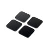 耐震マット（耐震ジェル・震度7クラス・4×4cm・4枚入り・ブラック）