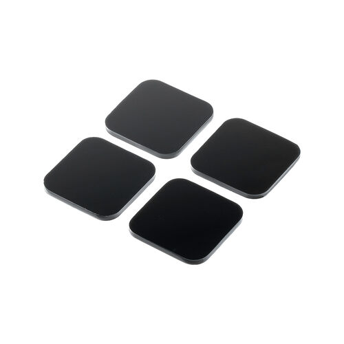 耐震マット（耐震ジェル・震度7クラス・4×4cm・4枚入り・ブラック）