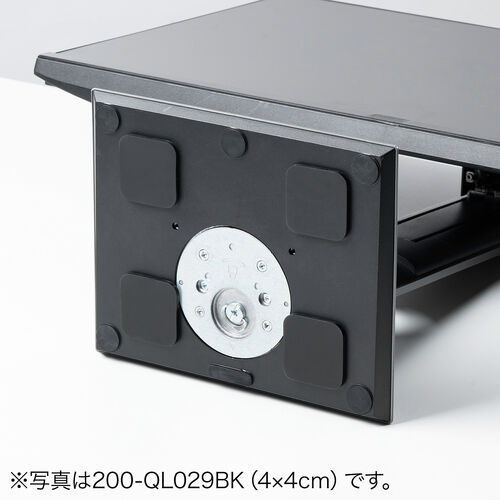 耐震マット（耐震ジェル・震度7クラス・3×3cm・4枚入り・ブラック）