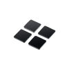 耐震マット（耐震ジェル・震度7クラス・3×3cm・4枚入り・ブラック）