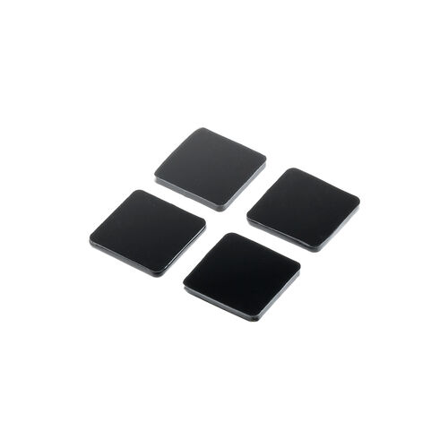 耐震マット（耐震ジェル・震度7クラス・3×3cm・4枚入り・ブラック）