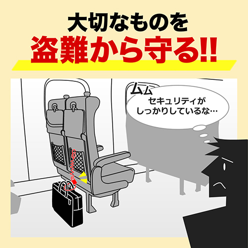 カールコード一体型南京錠（バッグ・サドル盗難防止・ダイヤル錠・セキュリティーワイヤー）