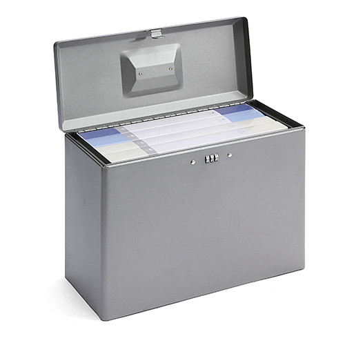 鍵付きファイルボックス（マイナンバー・セキュリティ対策・取手付き・A4ファイル収納可能・ダイヤル錠内蔵）