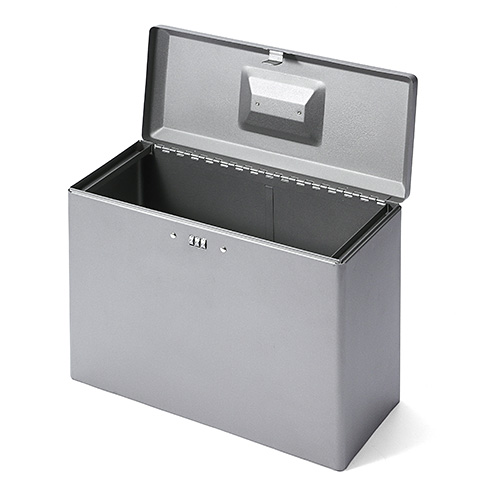 鍵付きファイルボックス（マイナンバー・セキュリティ対策・取手付き・A4ファイル収納可能・ダイヤル錠内蔵）