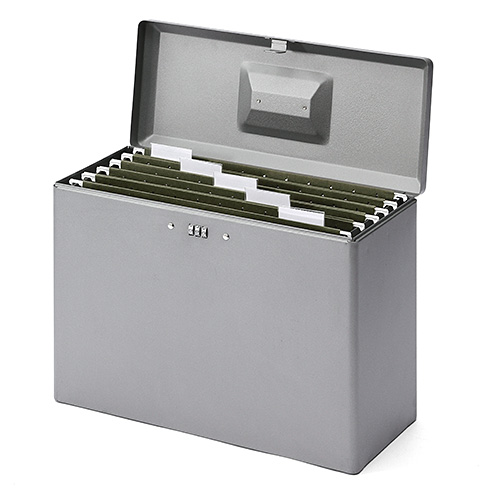 鍵付きファイルボックス（マイナンバー・セキュリティ対策・取手付き・A4ファイル収納可能・ダイヤル錠内蔵）