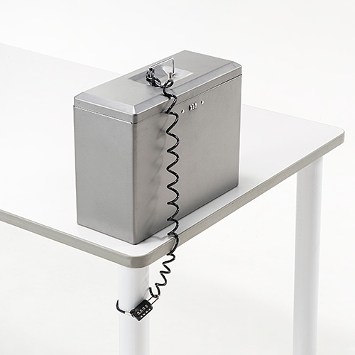 鍵付きファイルボックス（マイナンバー・セキュリティ対策・取手付き・A4ファイル収納可能・ダイヤル錠内蔵）