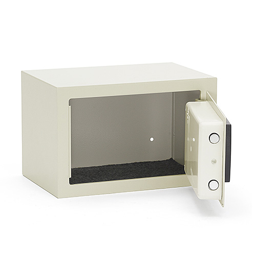 小型電子金庫(マイナンバー・セキュリティ―対策・家庭用・テンキー・鍵式・壁掛け対応・9.9リットル）