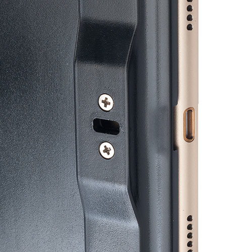 iPadセキュリティースタンド（9.7インチiPad Pro・9.7インチiPad（2018/2017）・iPad Air 2専用・盗難防止・角度調整・360度回転・取手付き・ブラック）