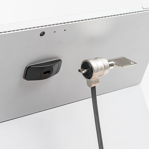 タブレットセキュリティ（セキュリティスロット増設・iPad・Surface・ノートPC・盗難防止・小型・ブラック）