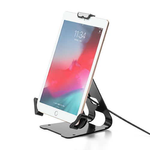 セキュリティワイヤー（iPad Pro12.9インチ・iPad9.7インチ（2018/2017）・iPad mini 4・タブレット・汎用・7.9インチ～13インチ・スタンド）