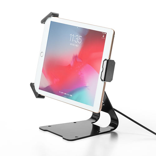 セキュリティワイヤー（iPad Pro12.9インチ・iPad9.7インチ（2018/2017）・iPad mini 4・タブレット・汎用・7.9インチ～13インチ・スタンド）