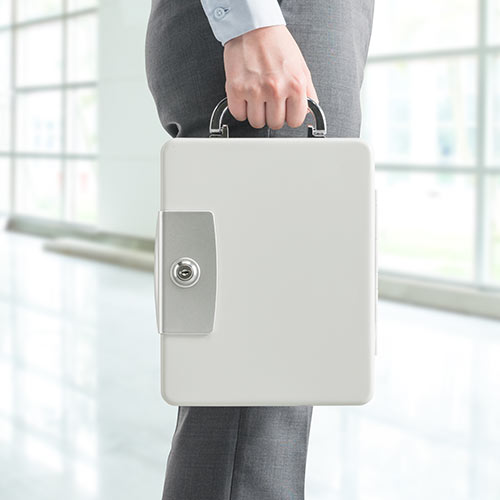 キーボックス／鍵付き／壁固定／32本収納／スチール製／防犯管理