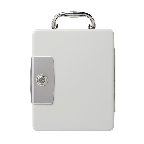 キーボックス／鍵付き／壁固定／32本収納／スチール製／防犯管理