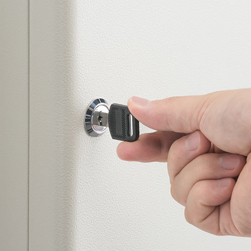 キーボックス（鍵収納ケース・カギ・48個収納・鍵付き・壁固定・タグ付き・キーキャビネット）