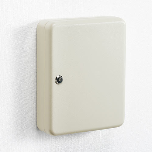 キーボックス（鍵収納ケース・カギ・93個収納・鍵付き・壁固定・タグ付き・キーキャビネット）