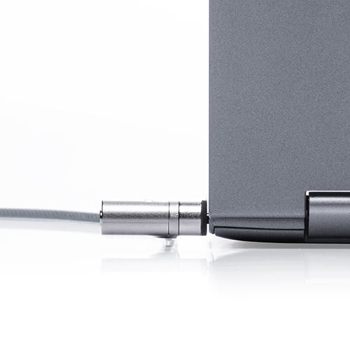 ノーブルロック対応セキュリティワイヤー（セキュリティワイヤー・Nobleロック・盗難防止・シリンダ錠・ワイヤー長2m）