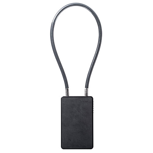 キーボックス（ダイヤル式・ワイヤー式・セキュリティ・大型サイズ・玄関・おすすめ・ブラック）SL066BK サンワサプライ