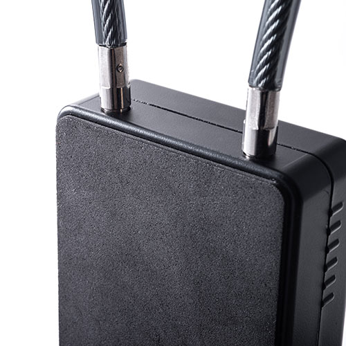 キーボックス（ダイヤル式・ワイヤー式・セキュリティ・大型サイズ・玄関・おすすめ・ブラック）SL066BK サンワサプライ