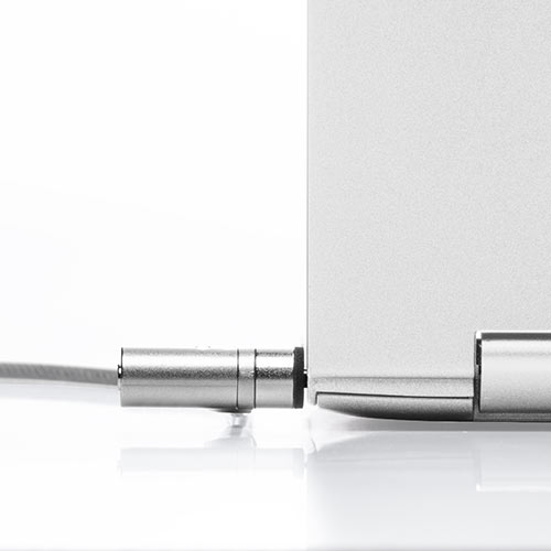 セキュリティワイヤー（Nanoロック・nanoスロット・NanoSaver・セキュリティスロット・盗難防止・シリンダ錠・ワイヤー長2m・マスターキー対応）