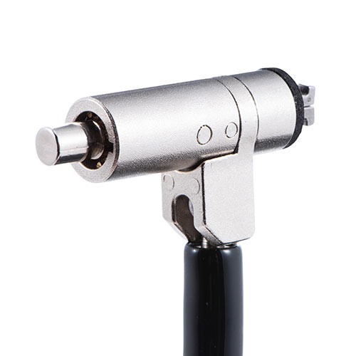 セキュリティワイヤー（Nanoロック・nanoスロット・NanoSaver・セキュリティスロット・盗難防止・シリンダ錠・ワイヤー長2m・マスターキー対応）