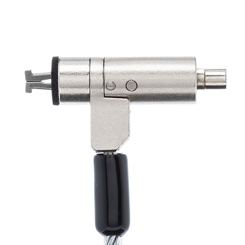 セキュリティワイヤー（Nanoロック・nanoスロット・NanoSaver・セキュリティスロット・盗難防止・シリンダ錠・ワイヤー長2m・マスターキー対応）