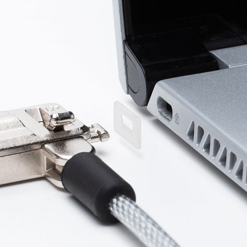 セキュリティワイヤー（ダイヤル錠・4桁ダイヤル式・レーバー開閉・ビニールコーティング・3×7mmスロット対応・1.9ｍ）