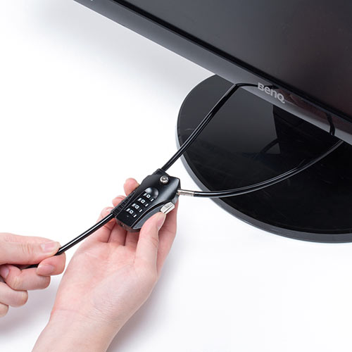 セキュリティワイヤー（巻き付け式・ダイヤル錠・ビニール