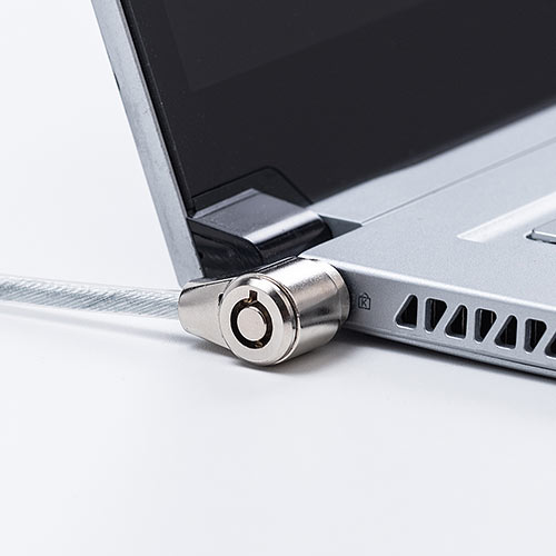 セキュリティワイヤー（超小型シリンダ・3×7mmスロット・小型シリンダ・約1.5m）