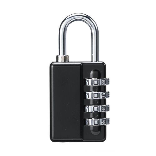 ダイヤル南京錠（ダイヤル錠・4桁・マスターキー対応・セキュリティ・ブラック）