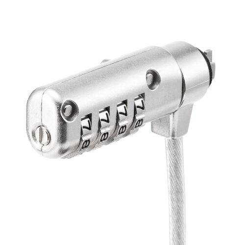 セキュリティワイヤー（パソコン盗難防止・ナノセーバー・2.5×6mm・ダイヤル錠・4桁・スリムシリンダ・コンパクトシリンダ）