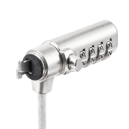 セキュリティワイヤー（パソコン盗難防止・ナノセーバー・2.5×6mm・ダイヤル錠・4桁・スリムシリンダ・コンパクトシリンダ）