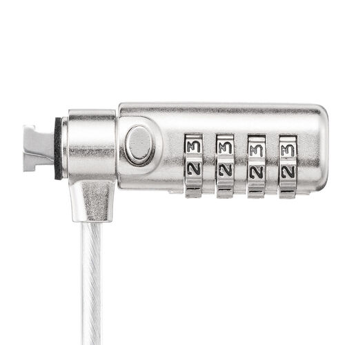 セキュリティワイヤー（パソコン盗難防止・ナノセーバー・2.5×6mm・ダイヤル錠・4桁・スリムシリンダ・コンパクトシリンダ）