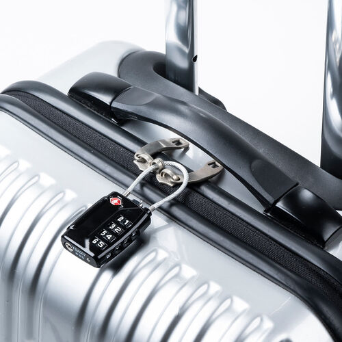 ダイヤル式ワイヤーロック（ダイヤル式南京錠・TSAロック・カバン用・スーツケース・盗難防止・出張・旅行）