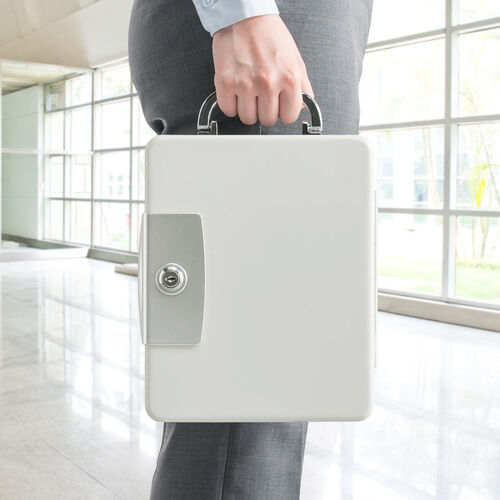 大容量鍵ボックス（キーボックス・キーケース・取っ手付き・大容量・壁掛け対応可能・鍵付き・56本収納可能）