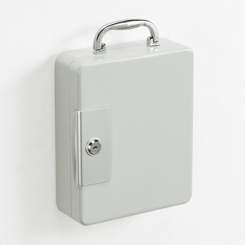 大容量鍵ボックス（キーボックス・キーケース・取っ手付き・大容量・壁掛け対応可能・鍵付き・56本収納可能）