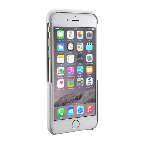 iPhone6 ICカード収納ケース（お財布ケータイ・スタンド機能・電波干渉防止シート付属・Suica・Edy対応・ホワイト）