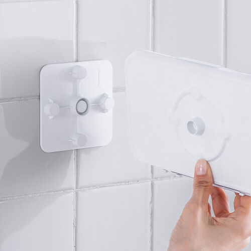 防水ケース（壁掛け・スマホ用・ハードタイプ・6.8インチ対応・回転・着脱簡単・IPX5・スタンド・お風呂・キッチン・浴室・洗面所・iPhone15 14 13 SE・Android） SPC032WP