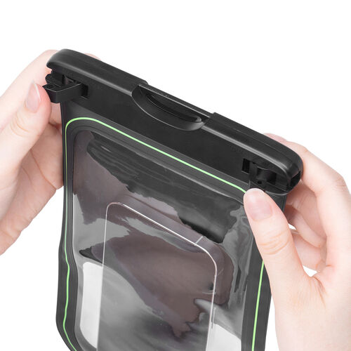 防水ケース（水に浮く・9インチ対応・完全防水・IPX8・ストラップ付・iPhone15・iPhone14・iPhone13・SE・Android用・お風呂・海・プール・首かけ・水中撮影・ソフトケース）