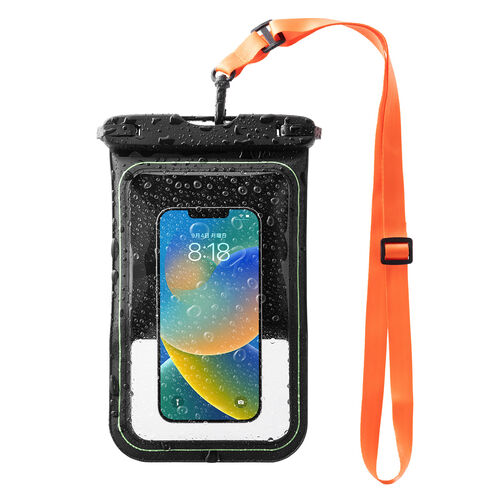 防水ケース（水に浮く・9インチ対応・完全防水・IPX8・ストラップ付・iPhone15・iPhone14・iPhone13・SE・Android用・お風呂・海・プール・首かけ・水中撮影・ソフトケース）