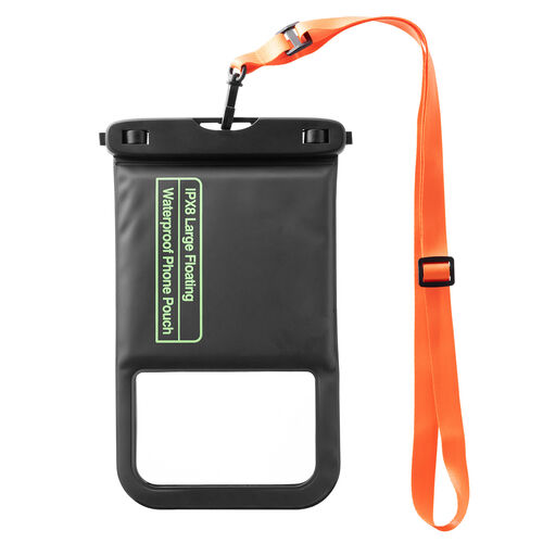 防水ケース（水に浮く・9インチ対応・完全防水・IPX8・ストラップ付・iPhone15・iPhone14・iPhone13・SE・Android用・お風呂・海・プール・首かけ・水中撮影・ソフトケース）