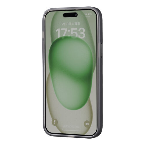 iPhone15 Plus 専用ソフトケース（マットブラック・半透明・カメラ