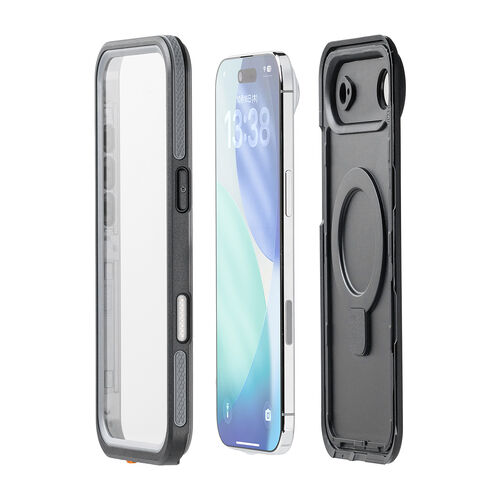 iPhoneAir 防水ハードケース（耐衝撃・IP68・防塵・MIL規格・衝撃吸収・MagSafe対応・簡易スタンド機能・ワイヤレス充電・全面保護・完全防水）