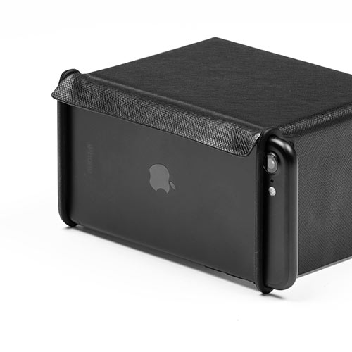 iPhone・スマートフォン用遮光フード（サンシェード・屋外用・日焼けフード・日光時見やすく・Sサイズ）