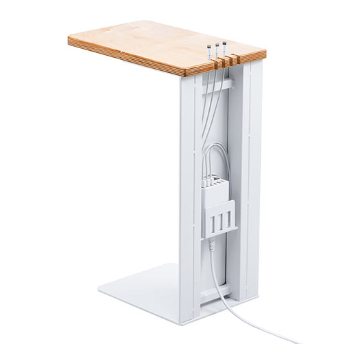 サイドテーブル（ベッド・ソファ・デスク・USB充電器収納・充電