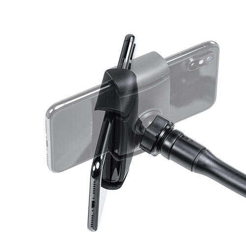 スマホスタンド（フレキシブルアーム・クランプ・360°回転・ケーブル