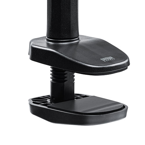 スマホスタンド（フレキシブルアーム・クランプ・360°回転・ケーブルクリップ付き・スマホ/iPhone用）