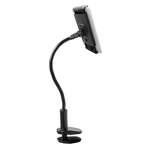 タブレットスタンド（フレキシブルアーム・クランプ・360°回転・ケーブルクリップ付き・タブレット/iPad用）